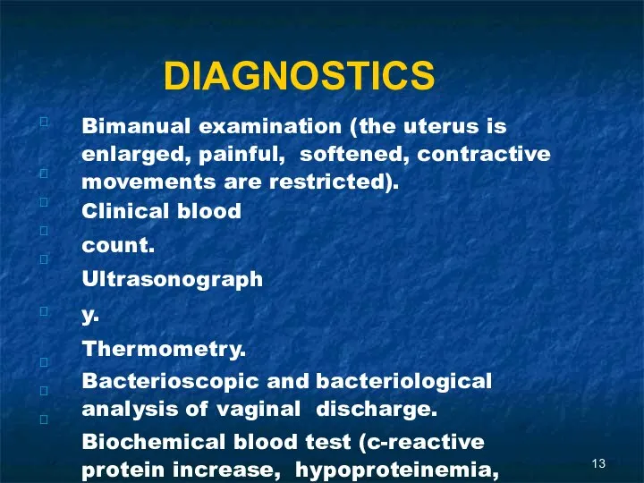 DIAGNOSTICS          Bimanual