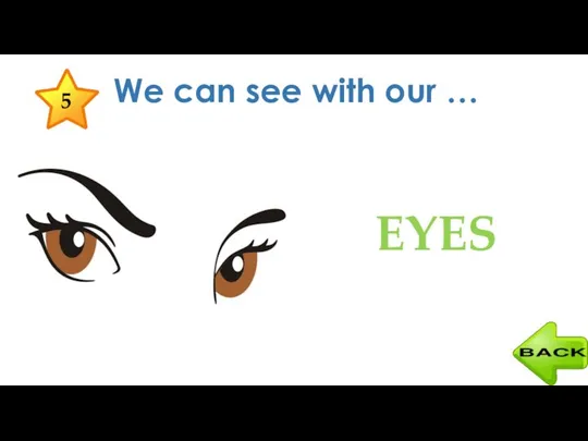 We can see with our … EYES 5