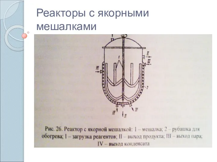 Реакторы с якорными мешалками