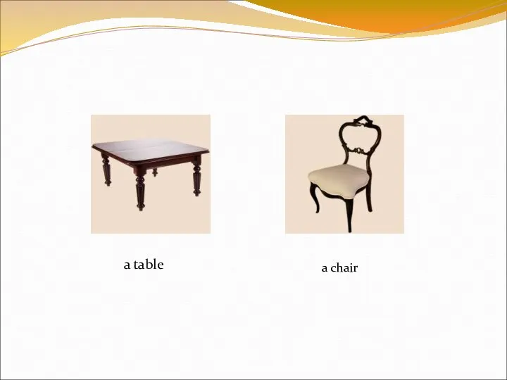 a table a chair