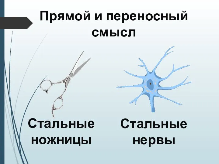 Прямой и переносный смысл Стальные ножницы Стальные нервы