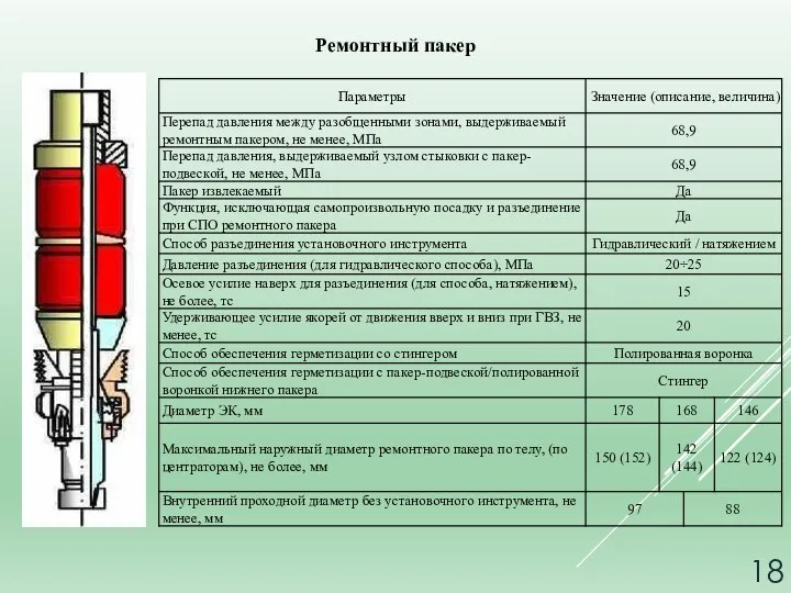 Ремонтный пакер