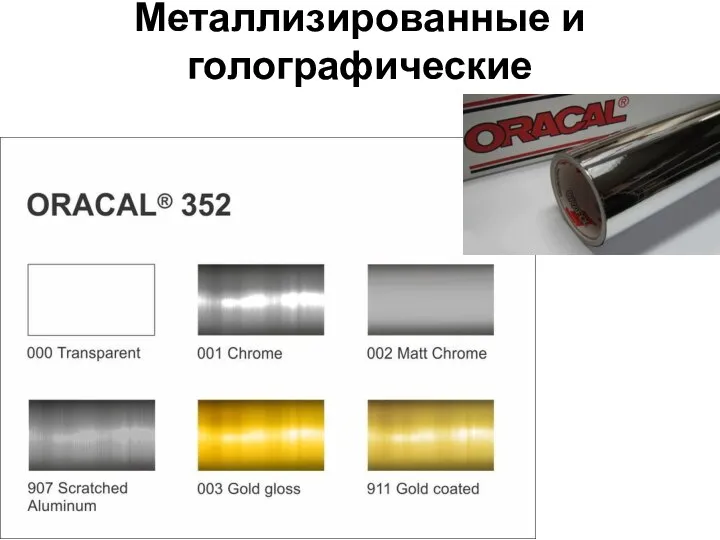 Металлизированные и голографические