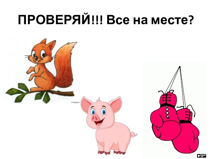 ПРОВЕРЯЙ!!! Все на месте?