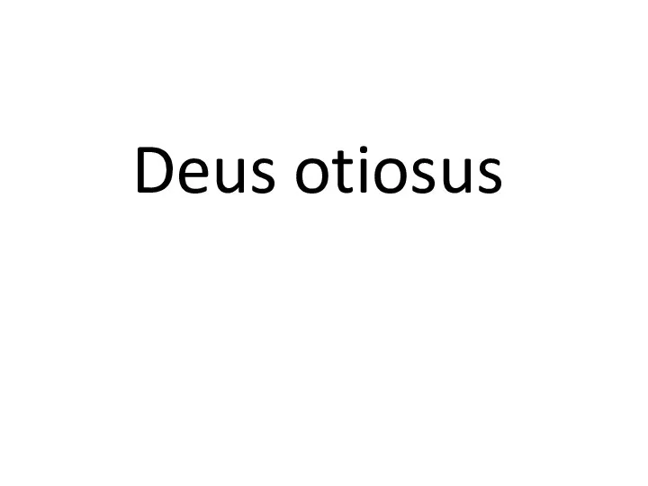 Deus otiosus