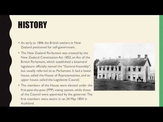 As early as 1846 the British settlers in New Zealand petitioned