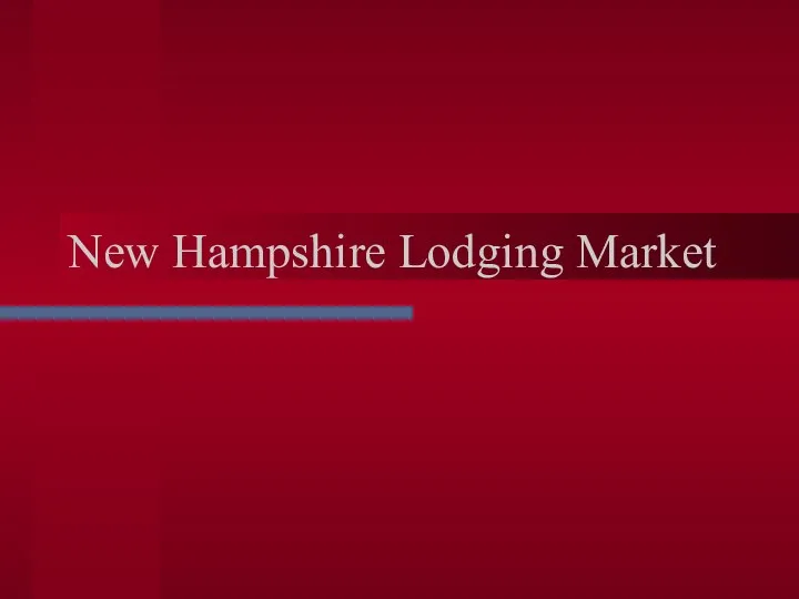 New Hampshire Lodging Market