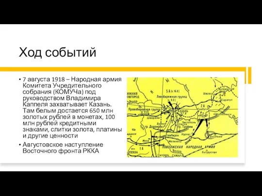 Ход событий 7 августа 1918 – Народная армия Комитета Учредительного собрания