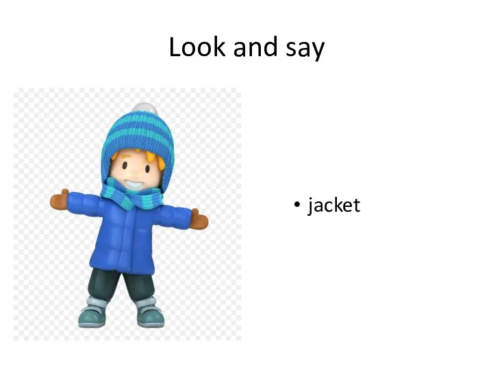 Look and say jacket