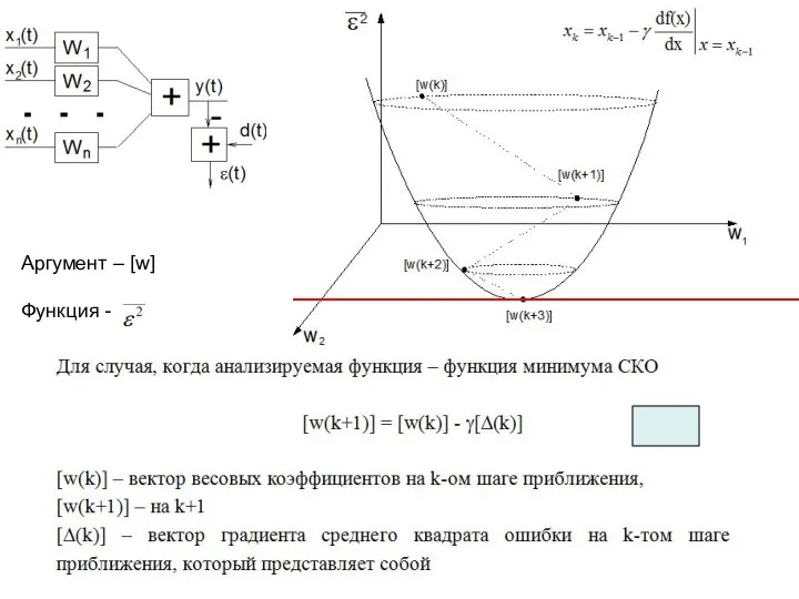 Аргумент – [w] Функция -