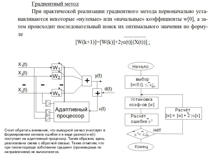 Стоит обратить внимание, что выходной сигнал участвует в формировании сигнала ошибки