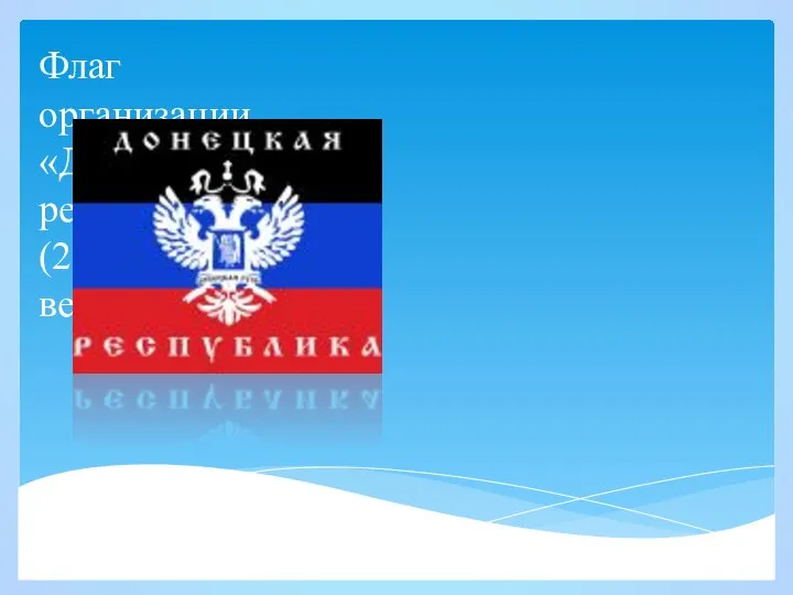 Флаг организации «Донецкая республика» (2005 — весна 2014)
