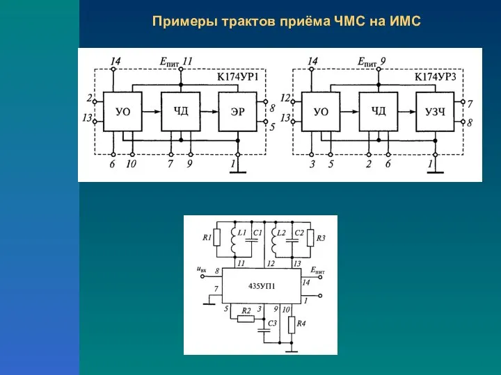 Примеры трактов приёма ЧМС на ИМС