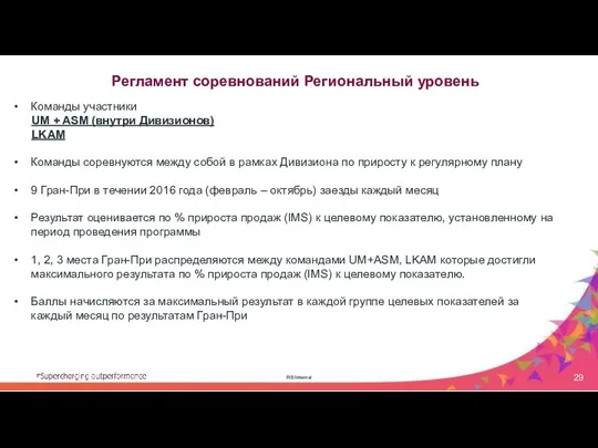 RB Internal Регламент соревнований Региональный уровень Команды участники UM + ASM