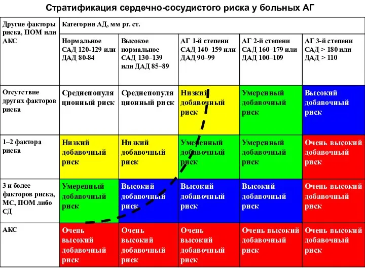 Стратификация сердечно-сосудистого риска у больных АГ