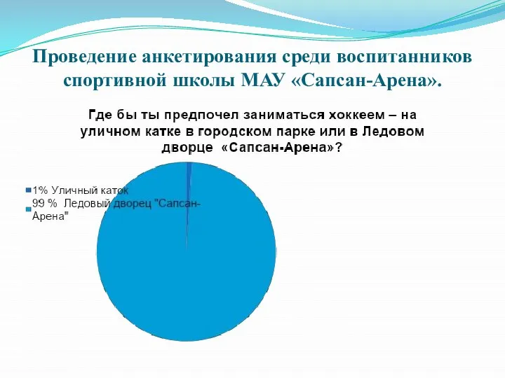 Проведение анкетирования среди воспитанников спортивной школы МАУ «Сапсан-Арена».