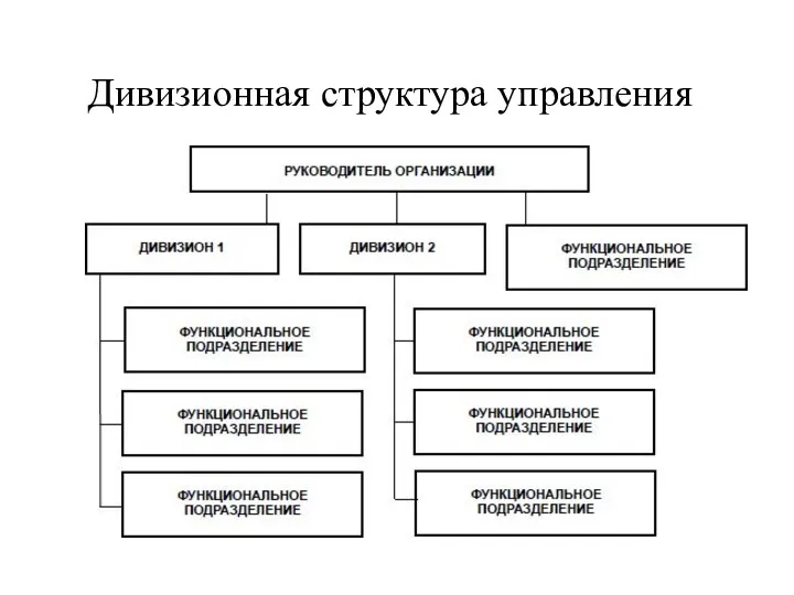 Дивизионная структура управления