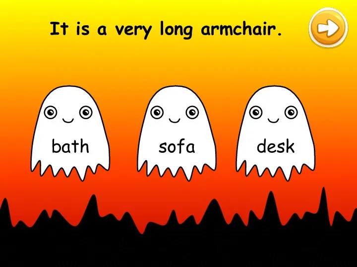 It is a very long armchair.