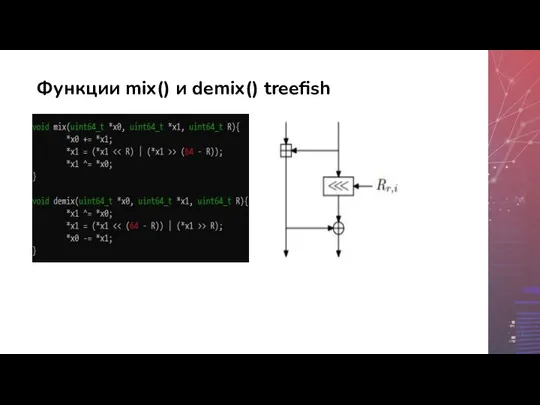 Функции mix() и demix() treefish