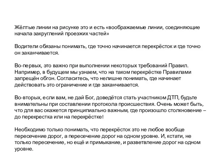 Жёлтые линии на рисунке это и есть «воображаемые линии, соединяющие начала