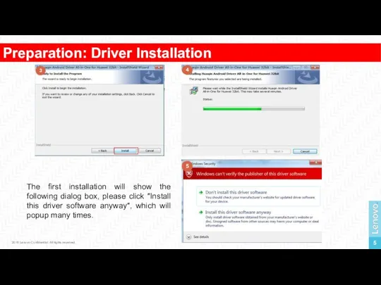 Preparation: Driver Installation 1 2016 Lenovo Confidential. All rights reserved. The