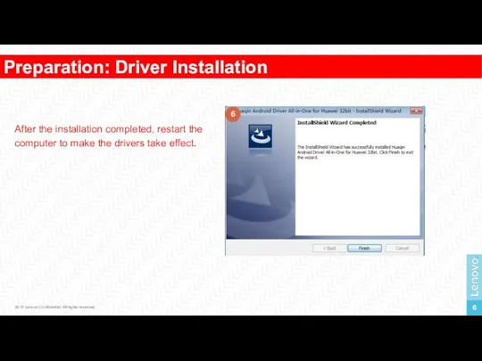 Preparation: Driver Installation 1 2016 Lenovo Confidential. All rights reserved. After
