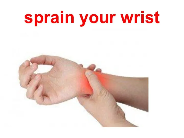 sprain your wrist