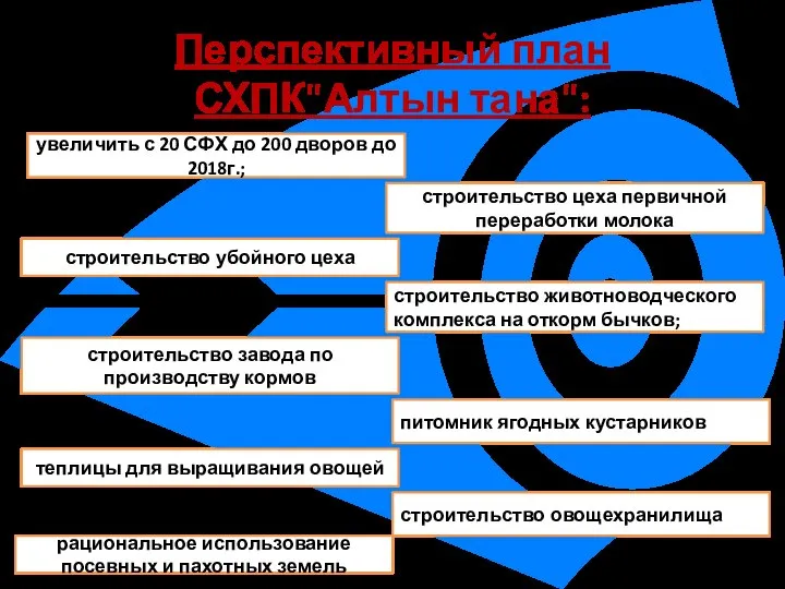 Перспективный план СХПК"Алтын тана": увеличить с 20 СФХ до 200 дворов