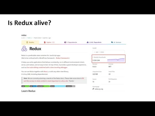 Is Redux alive?