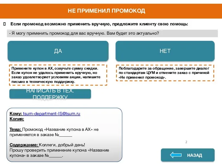 НЕ ПРИМЕНИЛ ПРОМОКОД ДА НЕТ НАЗАД Если промокод возможно применить вручную,