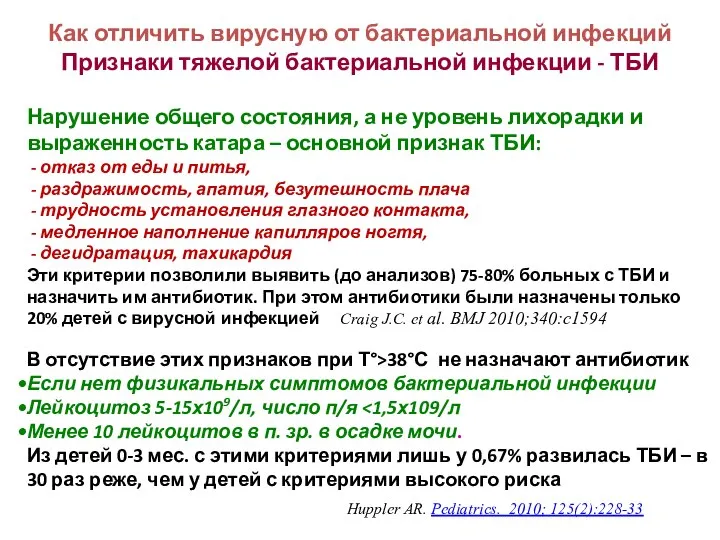 Нарушение общего состояния, а не уровень лихорадки и выраженность катара –