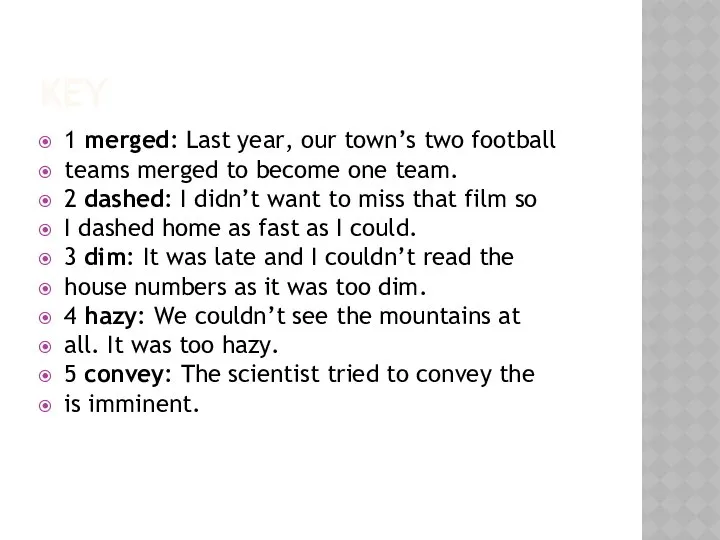 KEY 1 merged: Last year, our town’s two football teams merged