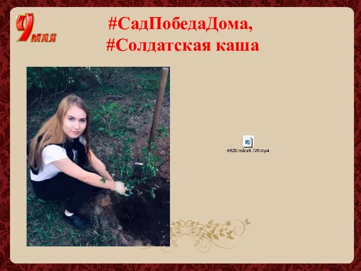 #СадПобедаДома, #Солдатская каша