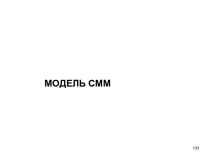 МОДЕЛЬ СММ