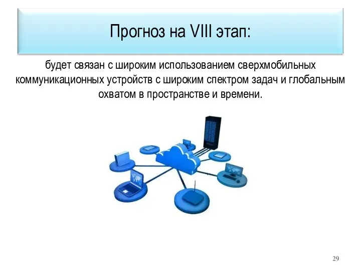 будет связан с широким использованием сверхмобильных коммуникационных устройств с широким спектром