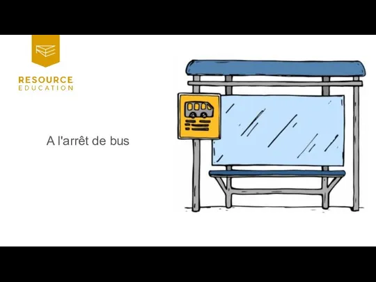 A l'arrêt de bus