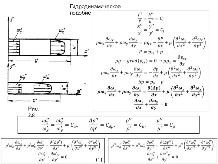 Гидродинамическое подобие Рис. 2.8 (1)