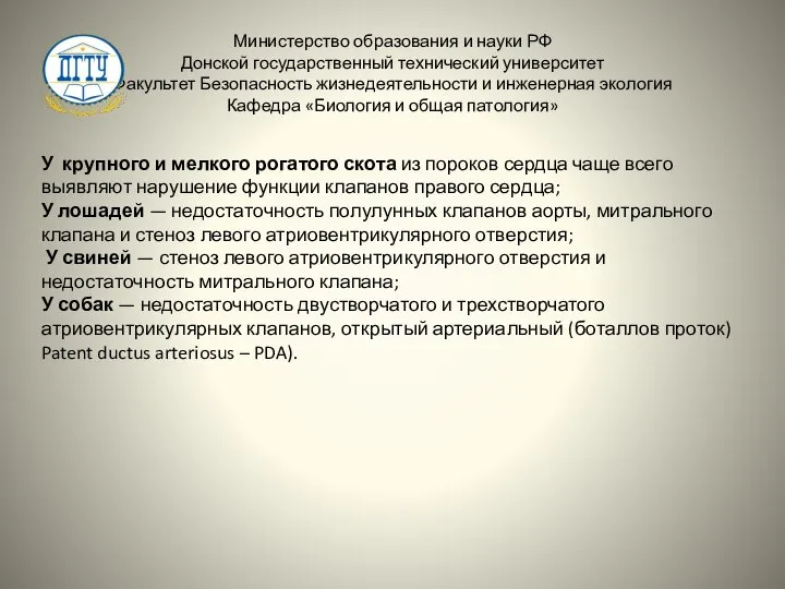 Министерство образования и науки РФ Донской государственный технический университет Факультет Безопасность