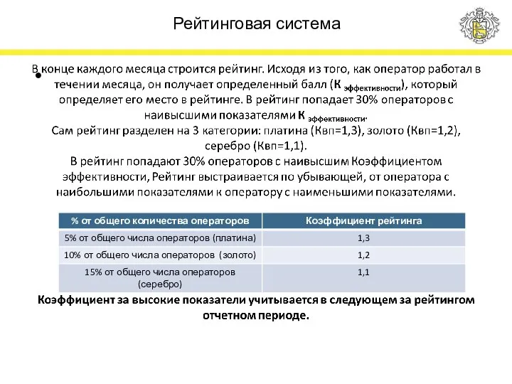 Рейтинговая система