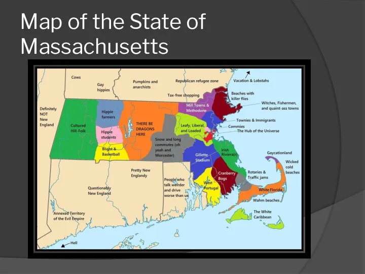 Map of the State of Massachusetts