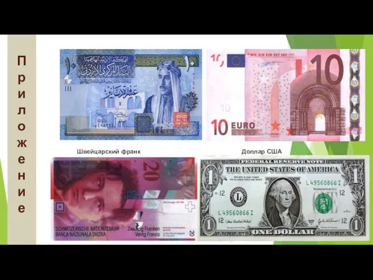 Иорданский динар Евро Швейцарский франк Доллар США П р и л