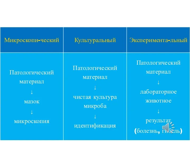 Микробиологические методы исследования (диагностики)