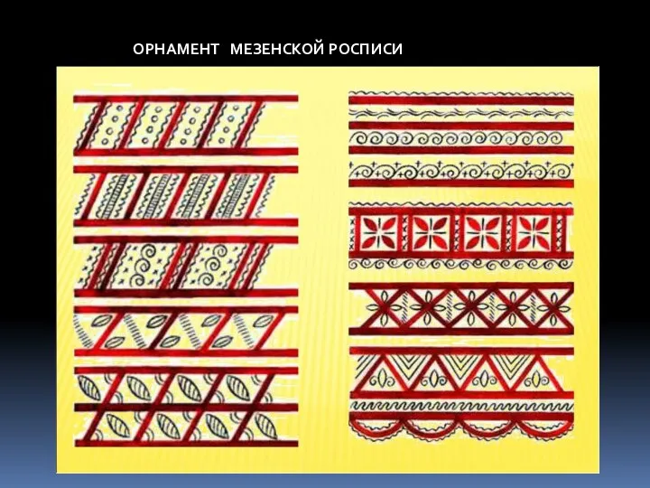 ОРНАМЕНТ МЕЗЕНСКОЙ РОСПИСИ