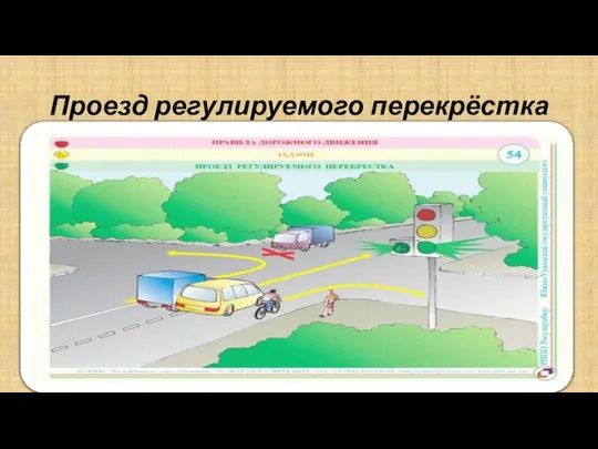 Проезд регулируемого перекрёстка