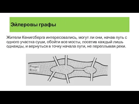 Жители Кенигсберга интересовались, могут ли они, начав путь с одного участка