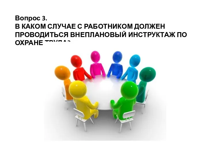 Вопрос 3. В КАКОМ СЛУЧАЕ С РАБОТНИКОМ ДОЛЖЕН ПРОВОДИТЬСЯ ВНЕПЛАНОВЫЙ ИНСТРУКТАЖ ПО ОХРАНЕ ТРУДА?