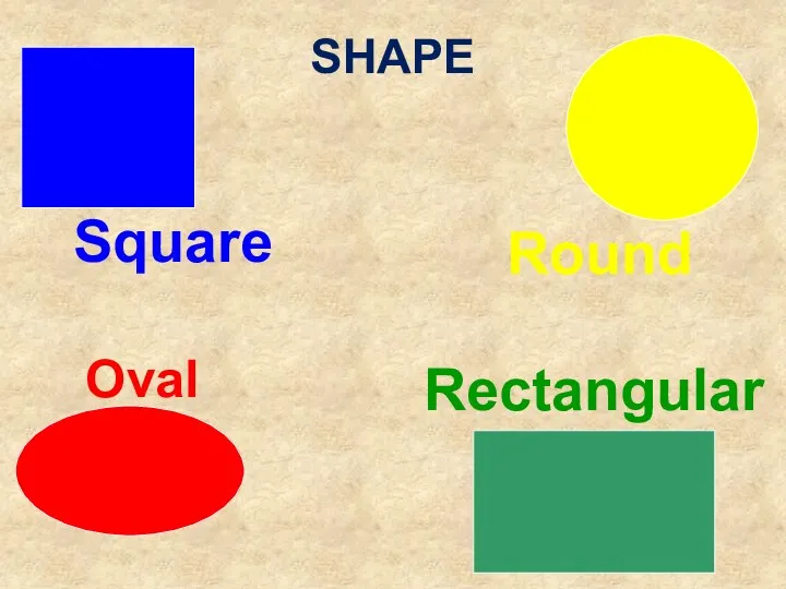 SHAPE Square Oval Round Rectangular