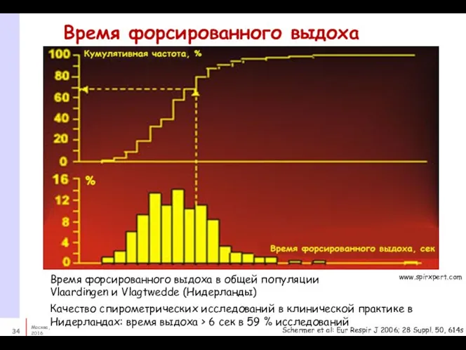 www.spirxpert.com Время форсированного выдоха в общей популяции Vlaardingen и Vlagtwedde (Нидерланды)
