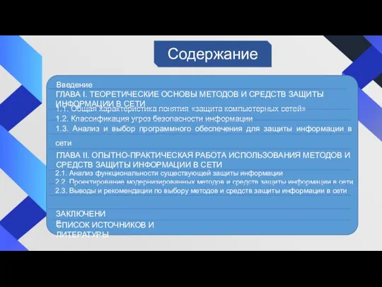 ГЛАВА I. ТЕОРЕТИЧЕСКИЕ ОСНОВЫ МЕТОДОВ И СРЕДСТВ ЗАЩИТЫ ИНФОРМАЦИИ В СЕТИ