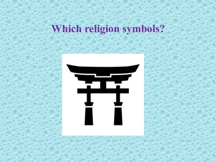 Which religion symbols?